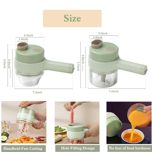 KitchenAura™ SlicePro 4-in-1 Electric Slicer