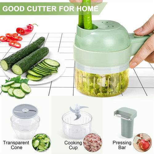 KitchenAura™ SlicePro 4-in-1 Electric Slicer