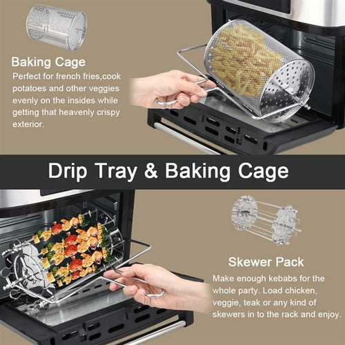 KitchenAura™ CrispMaster 16L Digital Air Fryer