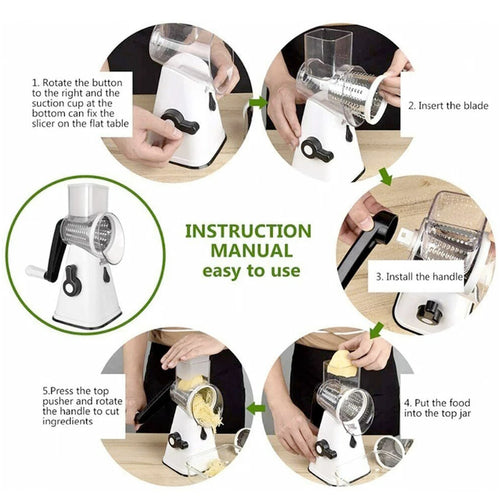 KitchenAura™ SlicePro Stainless Steel Grater Set