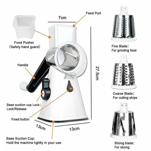 KitchenAura™ SlicePro Stainless Steel Grater Set
