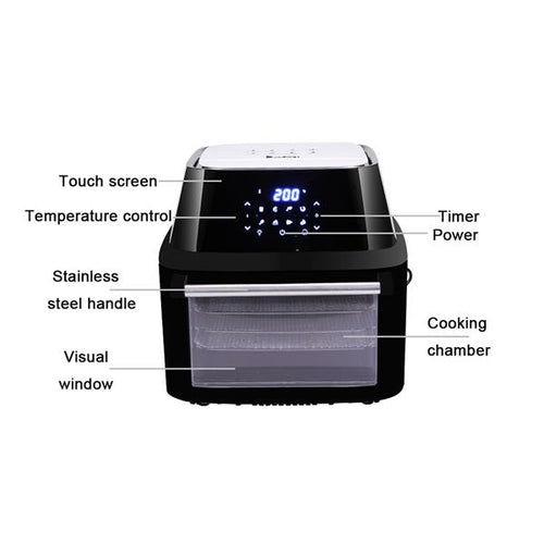 KitchenAura™ AirChef Pro 16L Digital Air Fryer